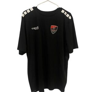 Capelli Sport Mens Black White Loudoun Soccer Club Short Sleeve T-Shirt Size XL